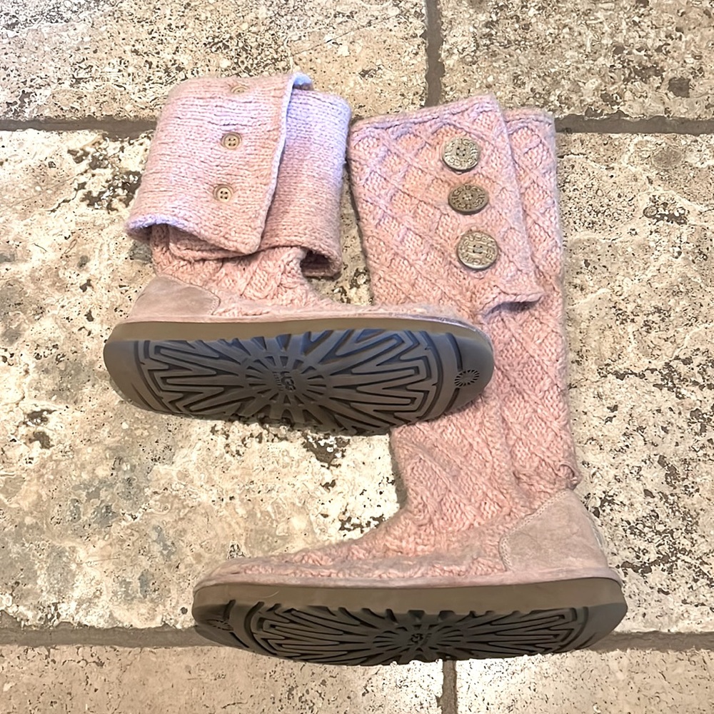Ugg Knitted pink boots